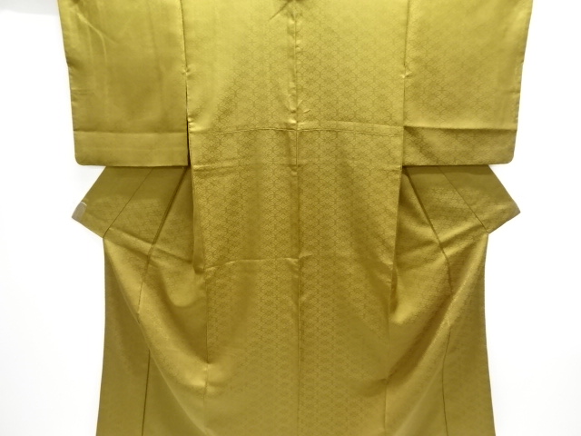 小葵模様一つ紋色無地着物